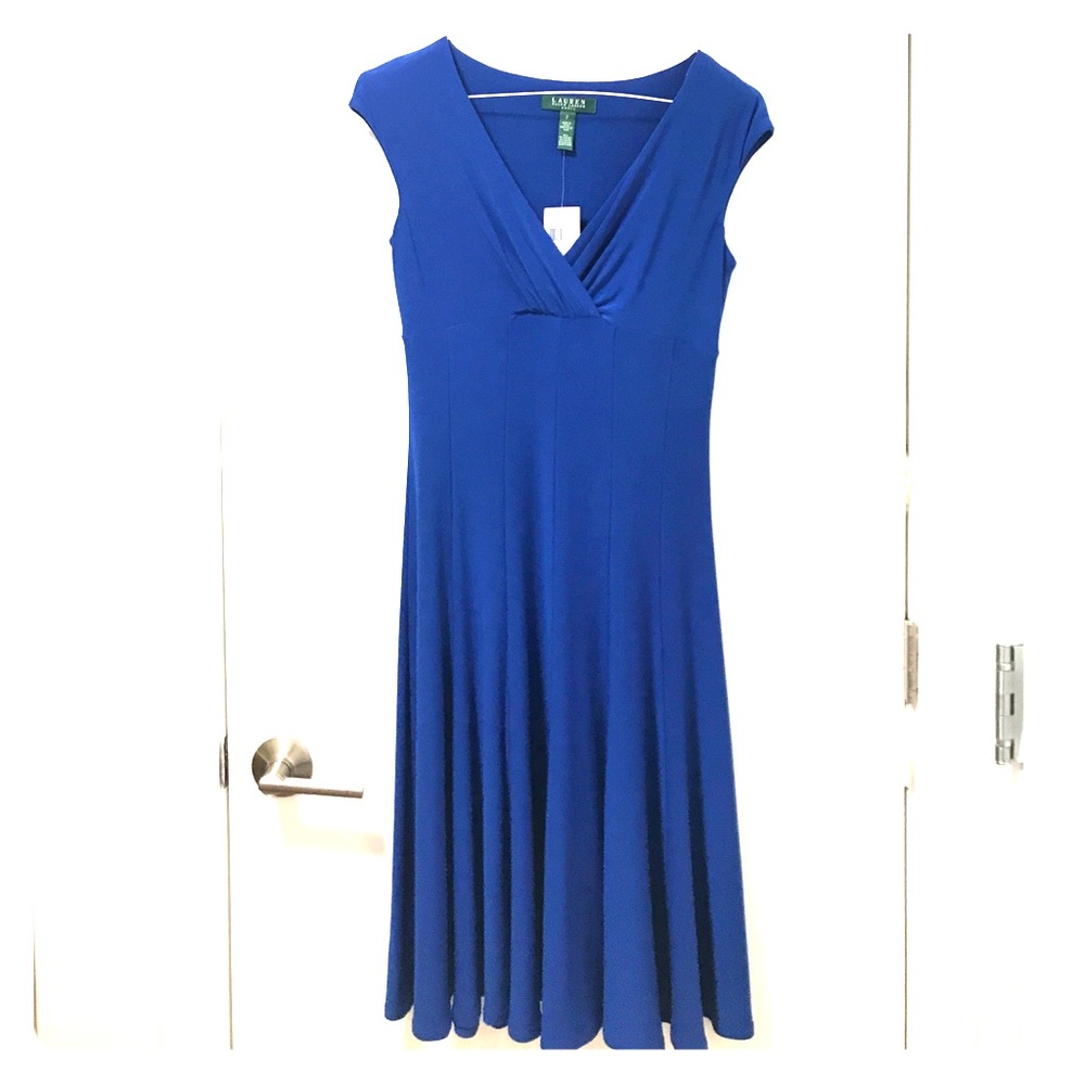 NEW Ralph Lauren cobalt dress