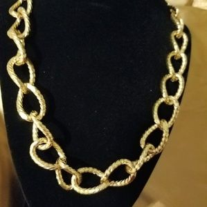 Vintage chunky gold necklace. NOT FOR SALE