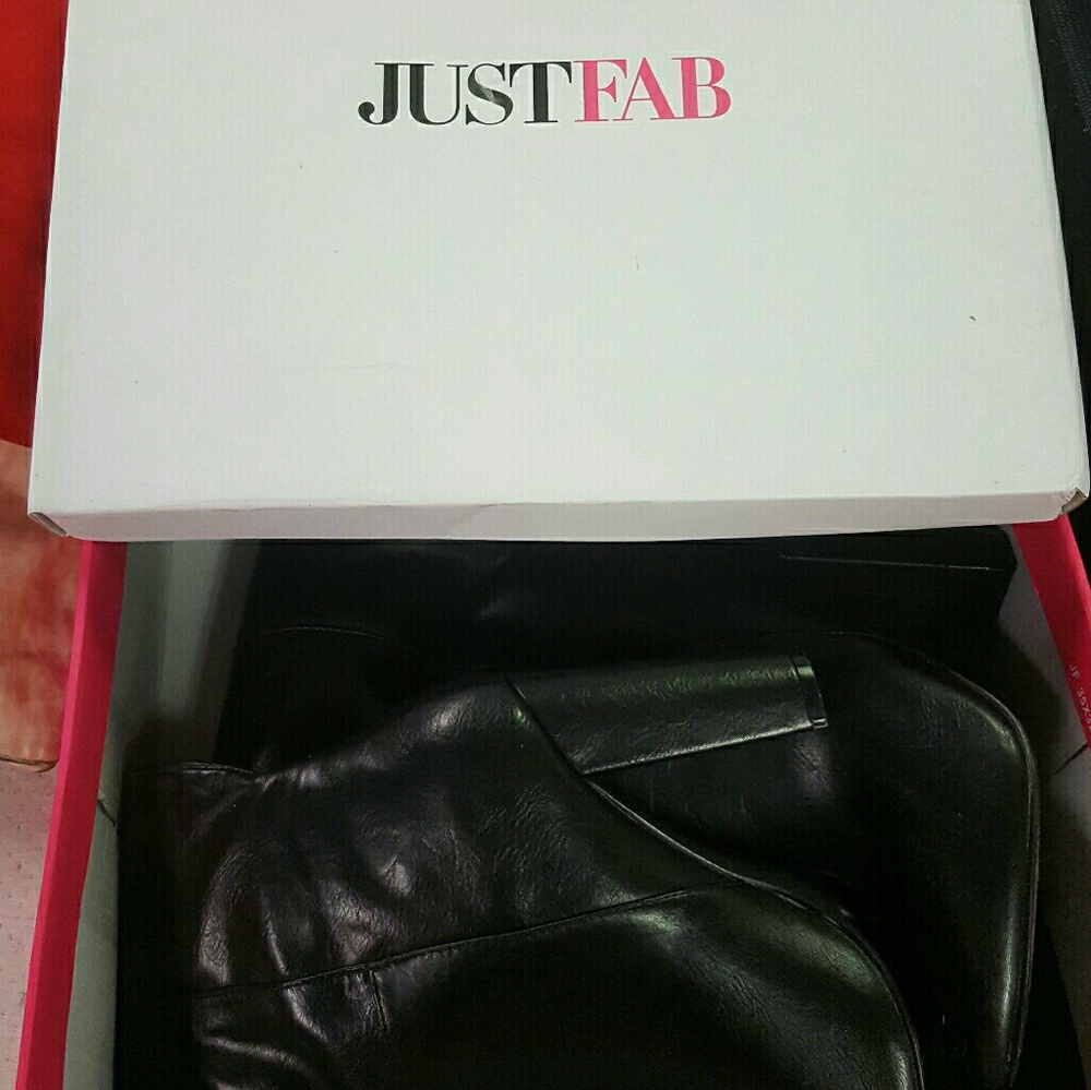 Knee high leather boots