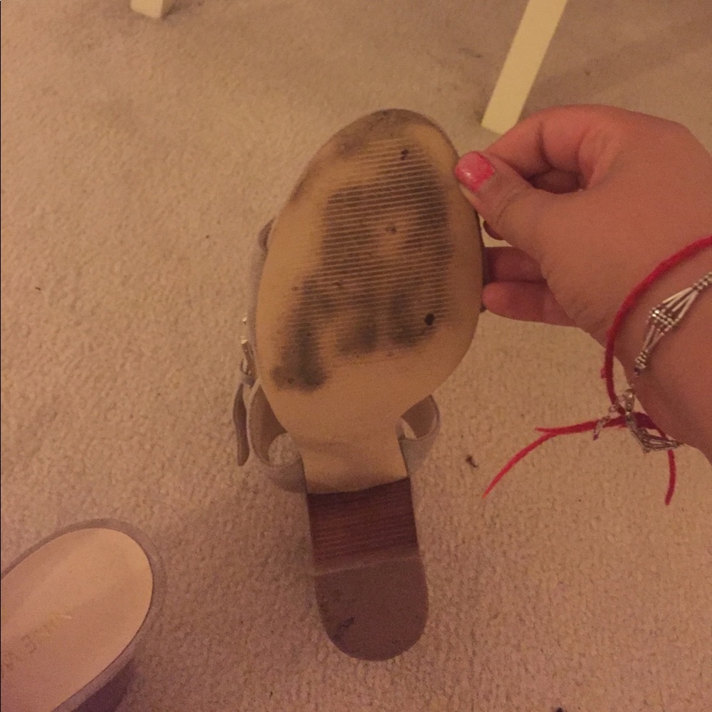 Nine West suede heeled sandals - Picture 4 of 5