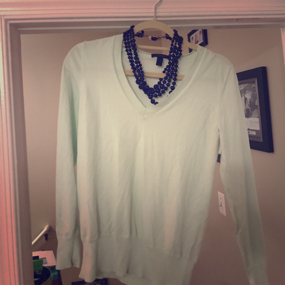 Light weight  mint green JCREW sweater