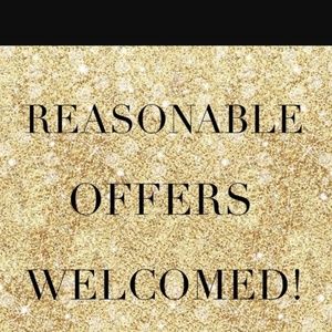 Reasonable offers welcomed
