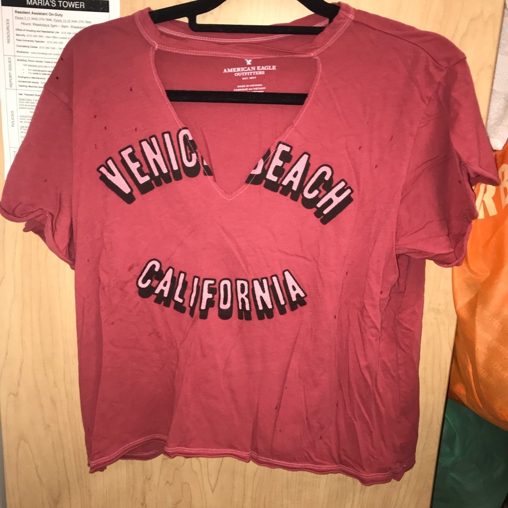 American Eagle Cut Out Crop Top