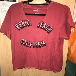 American Eagle Cut Out Crop Top