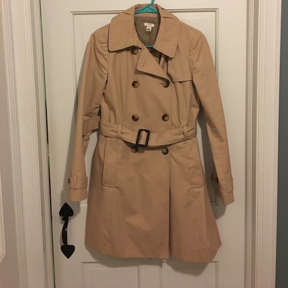 Beige J. Crew Trench Coat