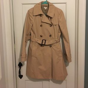 Beige J. Crew Trench Coat