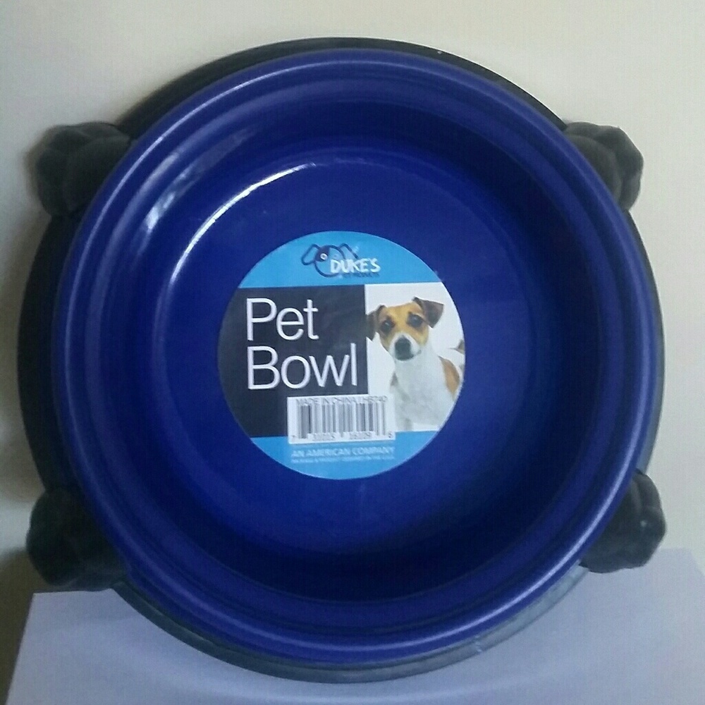 Round Pet Bowl with Paw Base. Buy 4 x $15