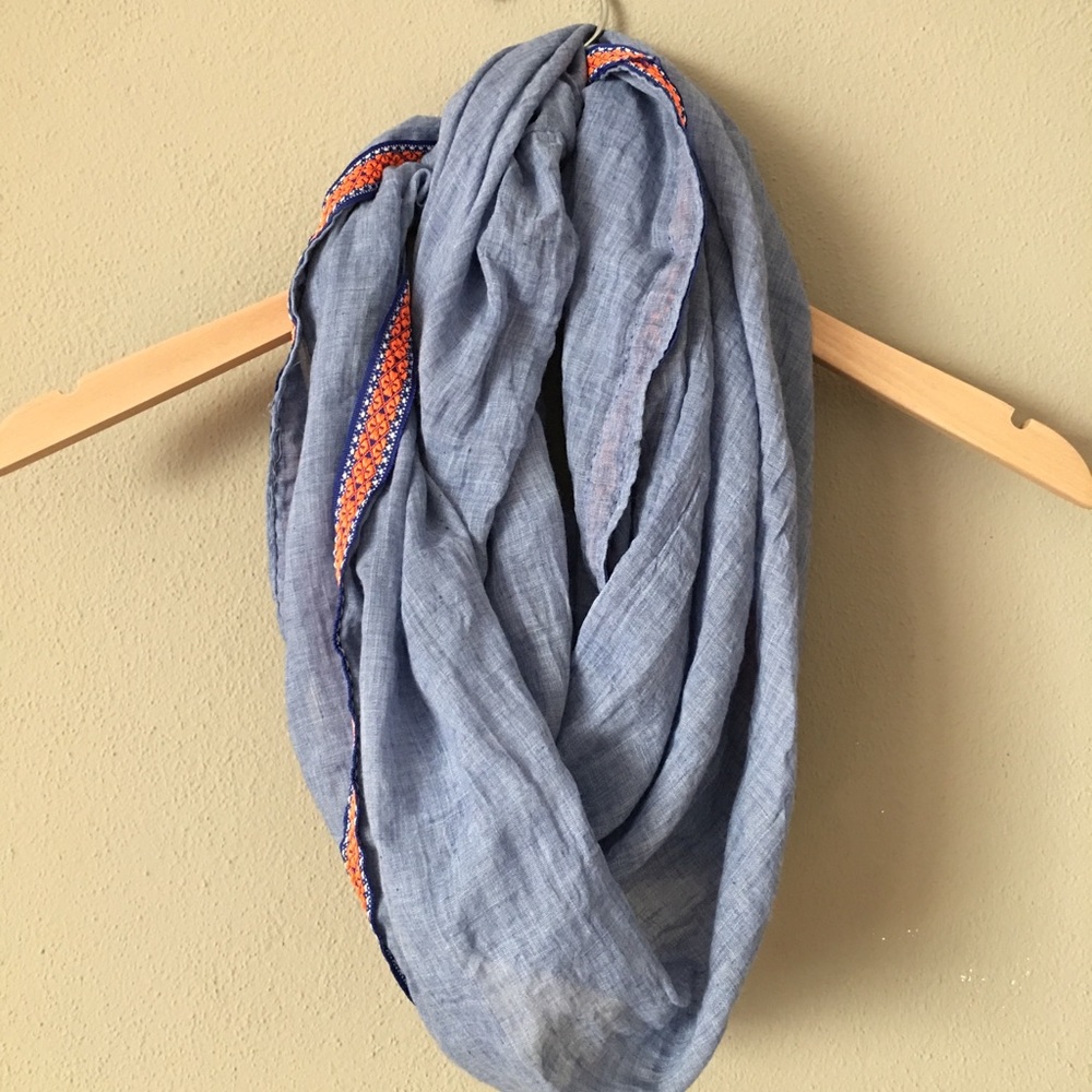 Denim infinity scarf