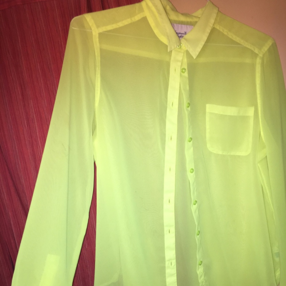 American Eagle button up - BRIGHT !!!!