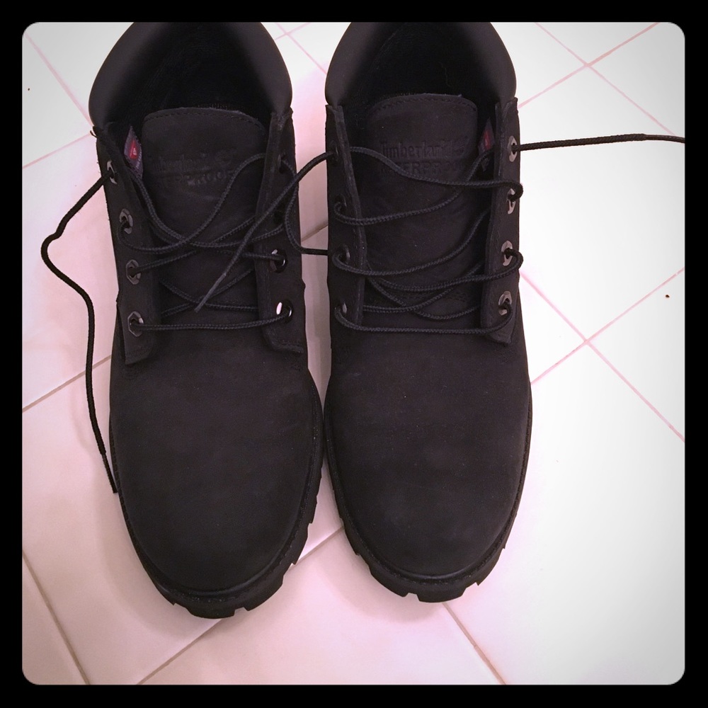 Black Timberland boots