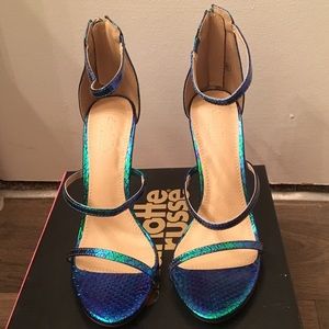 Charlotte Russe mermaid three strap heels!