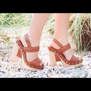 Cynthia Vincent Platform Clog Heels