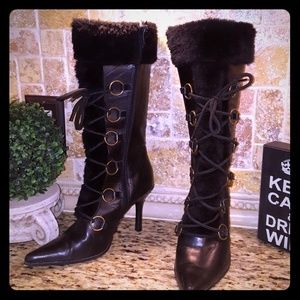 Women Black heels boots