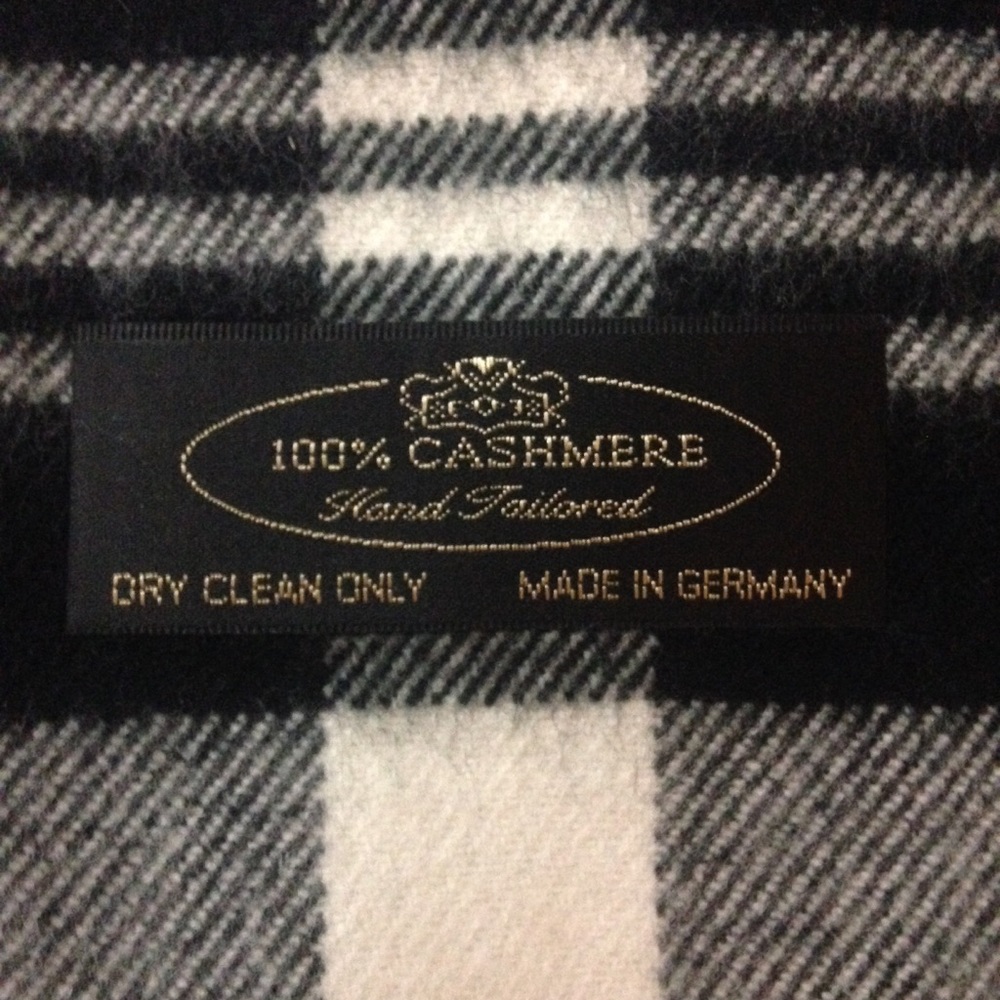100% cashmere hand tailored made in Germany scarf - Picture 2 of 4