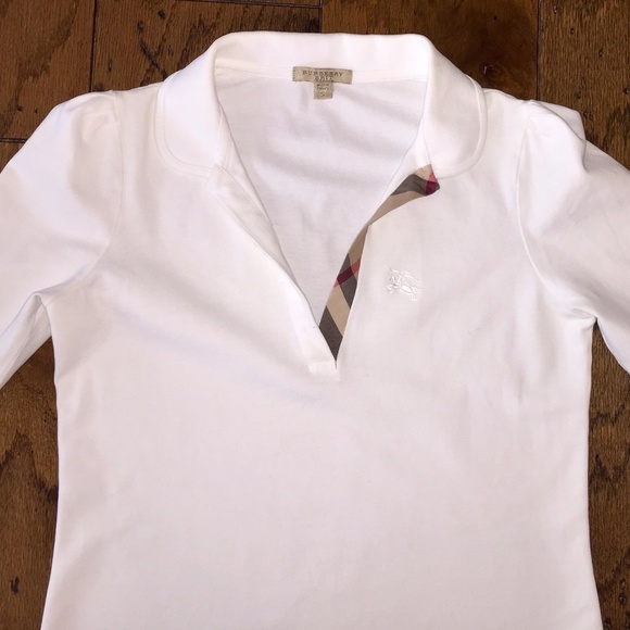 womens burberry polo dress