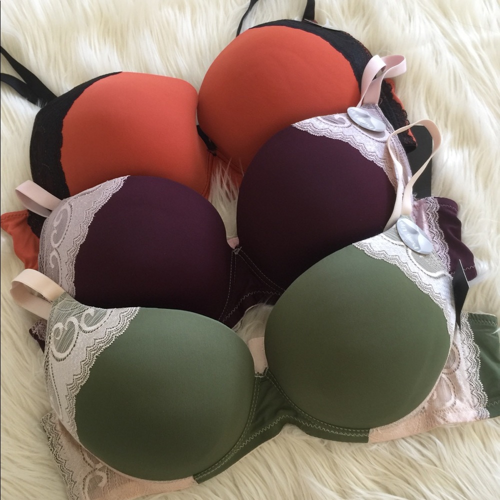 3 Size 42DD Comfy Gentle Push-up Bras