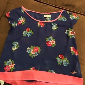 Blue Floral Blouse