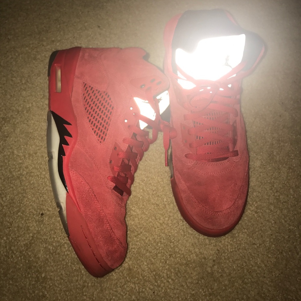 Jordan 5s suede red