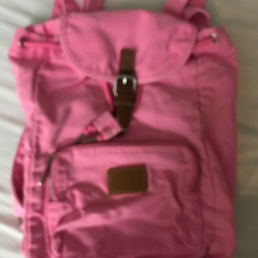 Pink small back pack.