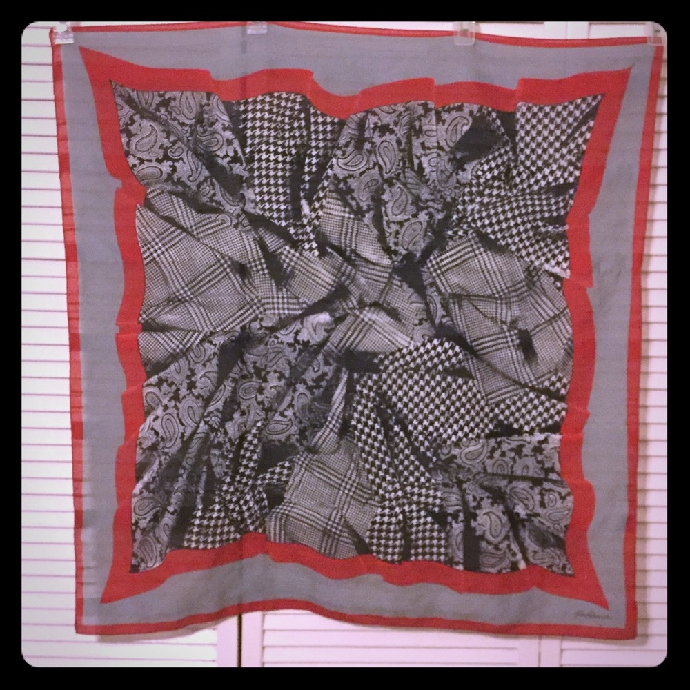 VINTAGE Jim Renoir 100% Polyester scarf