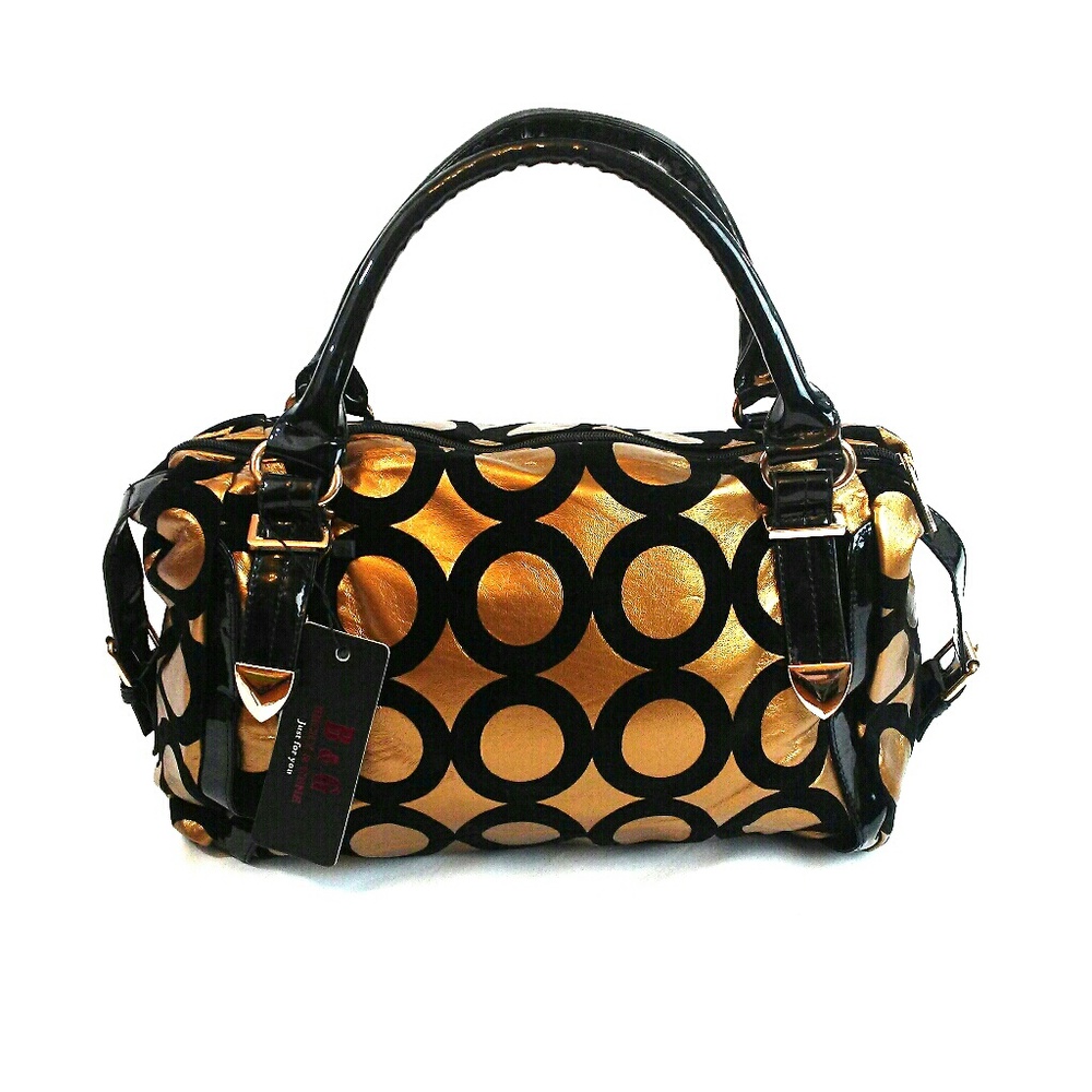 Becky & Gene Circle Print Handbag