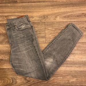 Madewell gray 9” high riser skinny skinny size 27