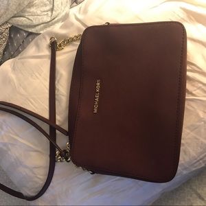 Burgundy Michael kors Crossbody bag