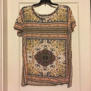 Lucky brand patterned tee shirt