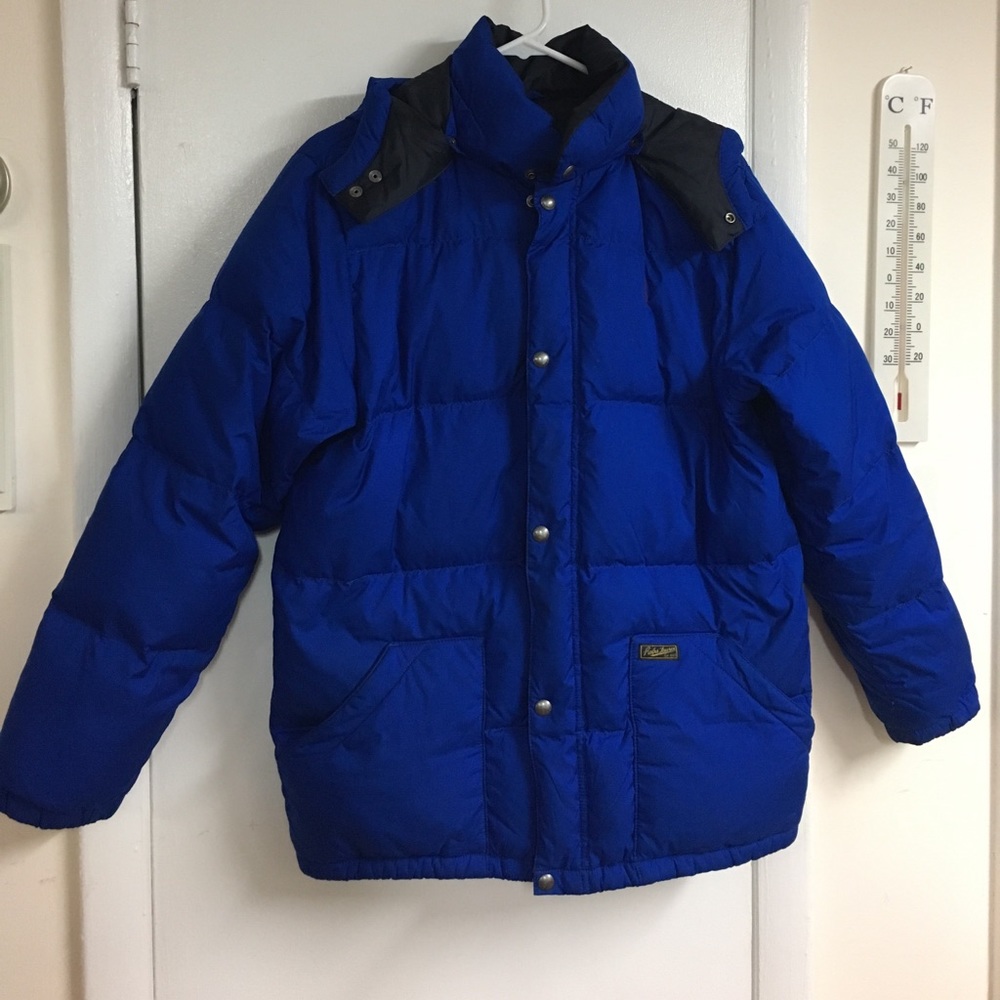 Down jacket.