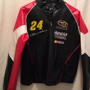 Men's Nascar Jimmie Johnson Leather Jacket Edition