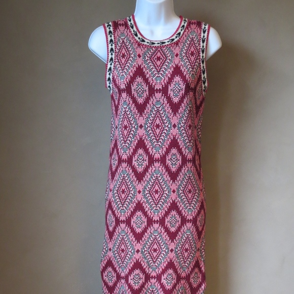 Design Lab Knit Sheath Dress Fringe - Picture 2 of 4