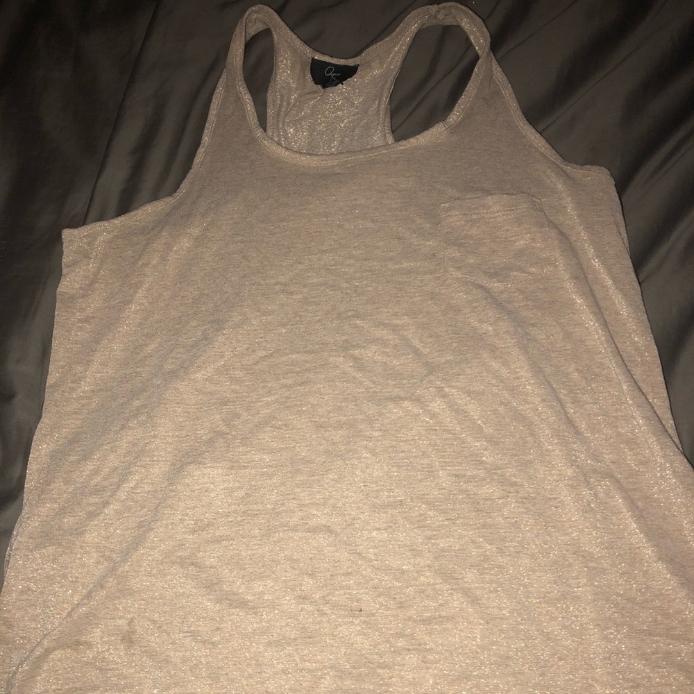 💥SOLD💥on Ebay 💰Aqua Racerback Tank Top, Gold