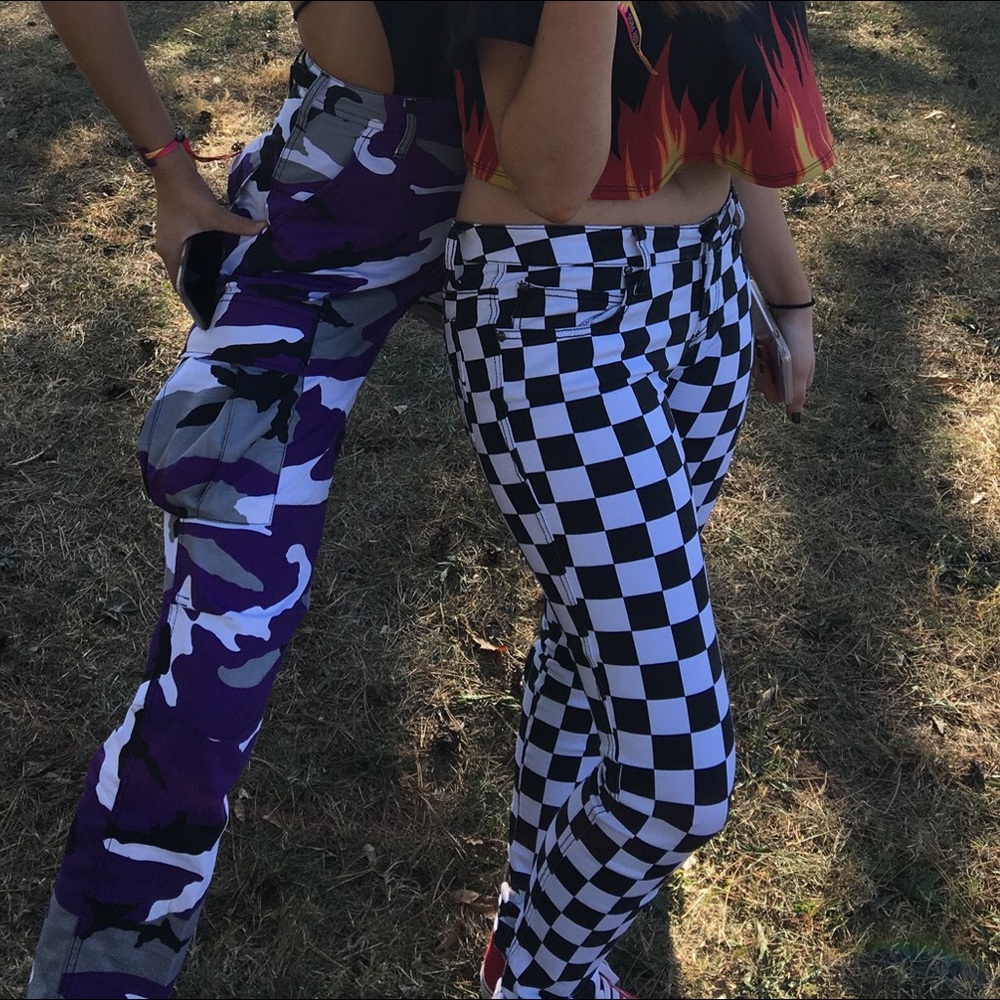 Dolls Kill Tripp NYC Super Check Jeans