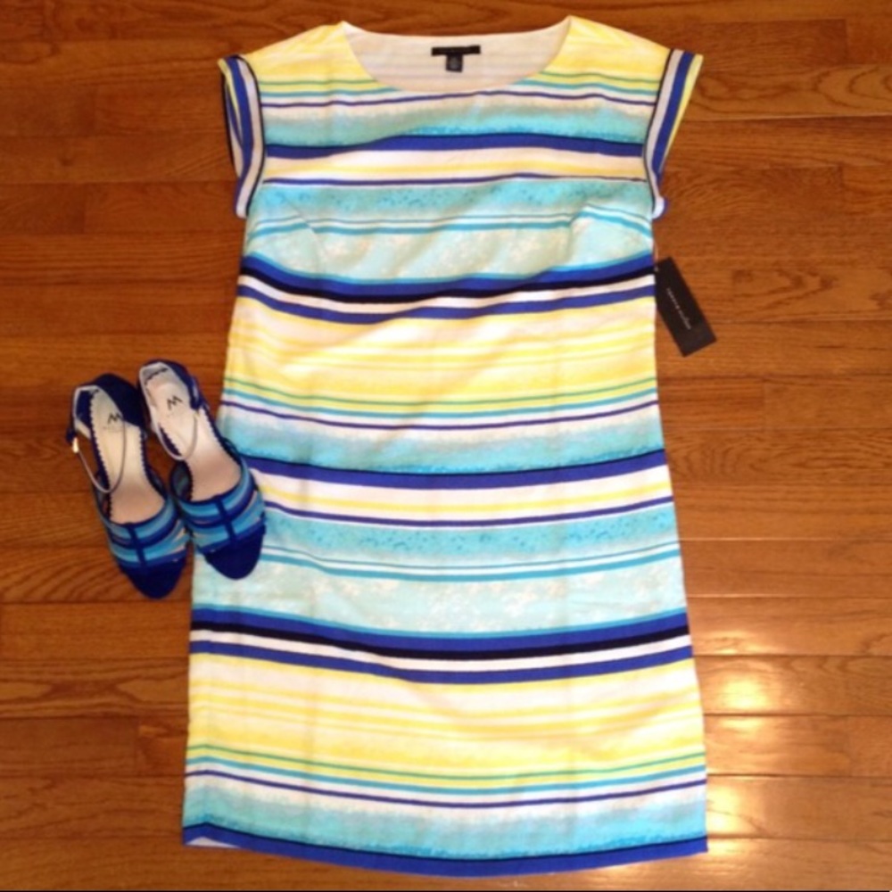 Take 40% Off Tommy Hilfiger Striped Dress Size Small NWTs