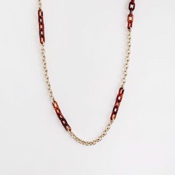 J. Crew Jewelry - Jcrew gold and tortoise long necklace
