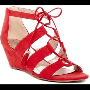 Bandolino Opiuma Red Wedge