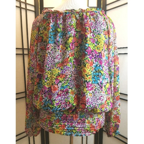 {John Paul Richard} Floral Boho Top - Picture 2 of 5