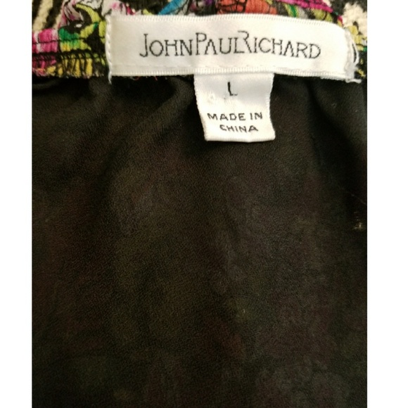 {John Paul Richard} Floral Boho Top - Picture 5 of 5