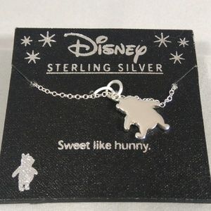 Sterling Silver Winnie The Pooh Pendant and Chain