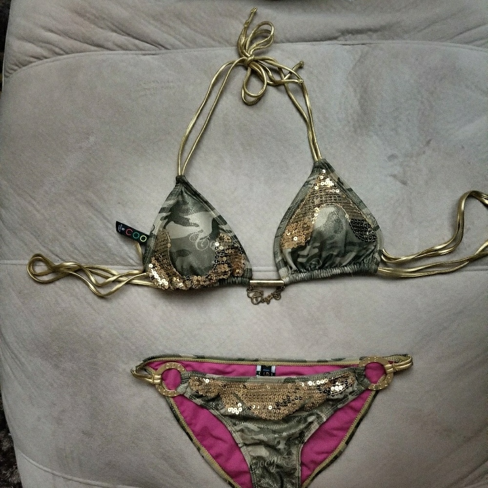 Camo Coogi Bikini