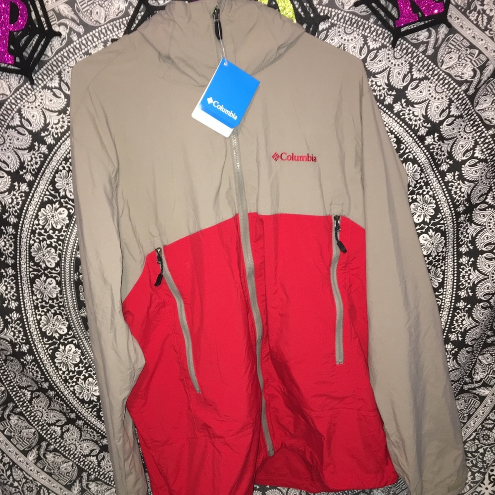 NWT Columbia Men’s XL Gray/Red Frocks Jacket