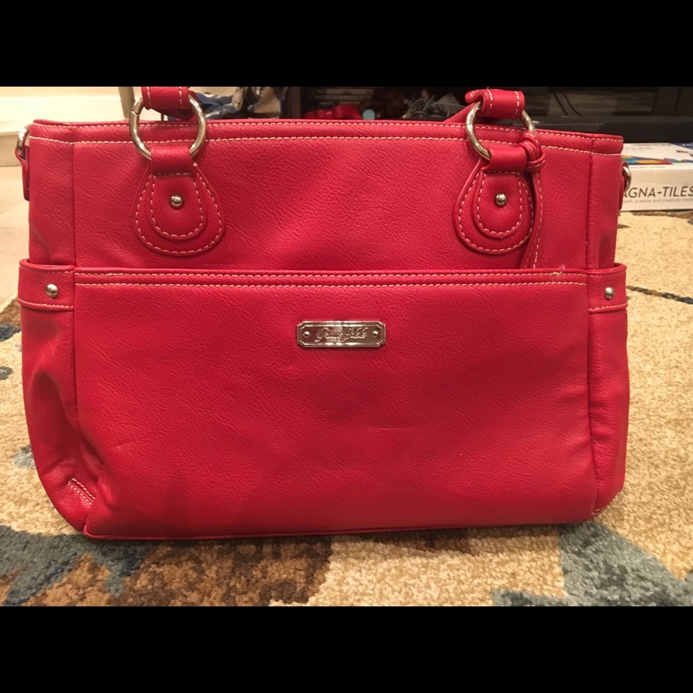 Vibrant gorgeous red handbag