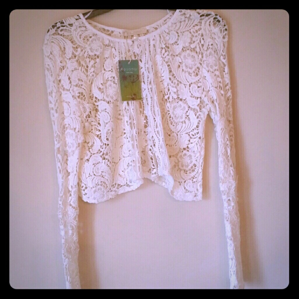 Aquamar Lace Cardigan NWT