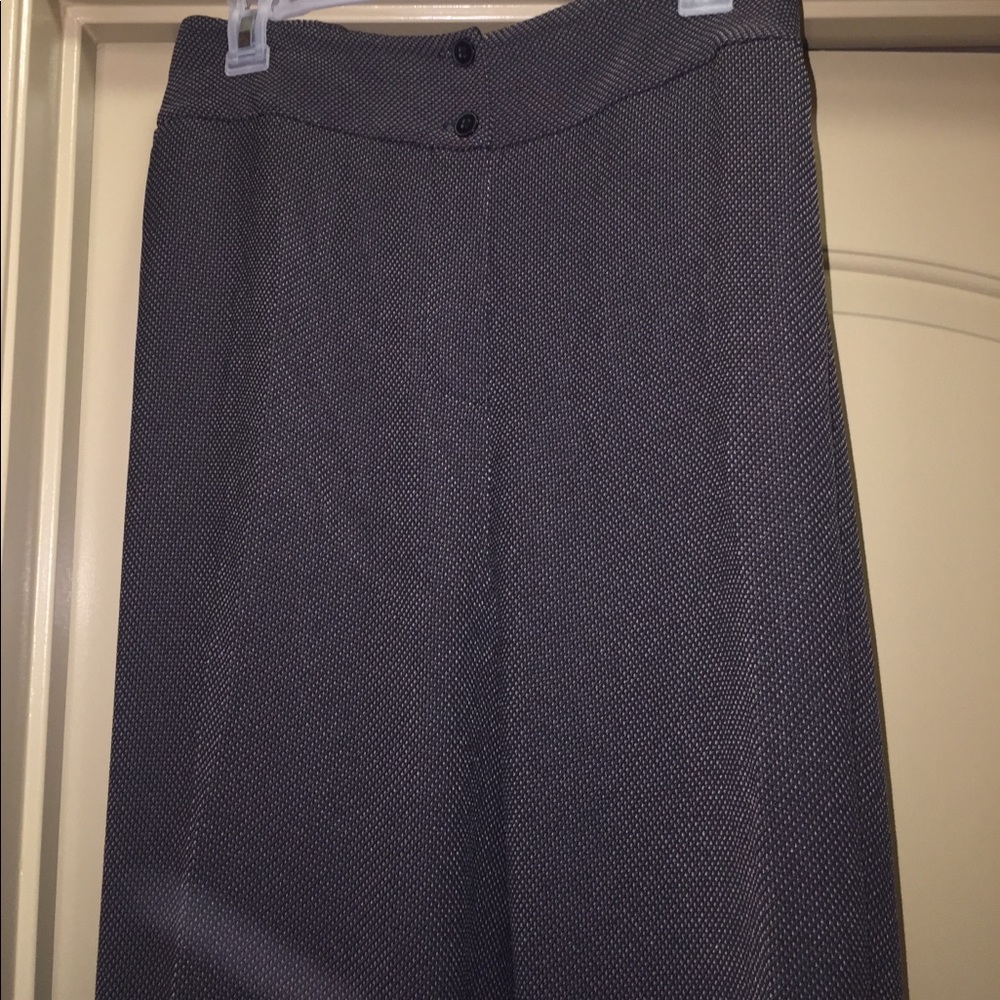 Women's plus size polyester professional trousers.