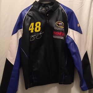 Men's Nascar Jimmie Johnson Leather Jacket