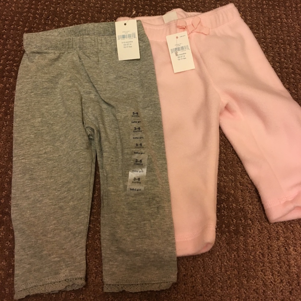 Baby Gap leggings and fleece bottoms