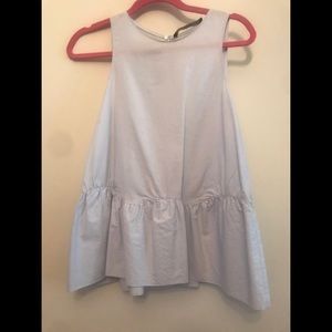 Zara XS Baby Blue Top