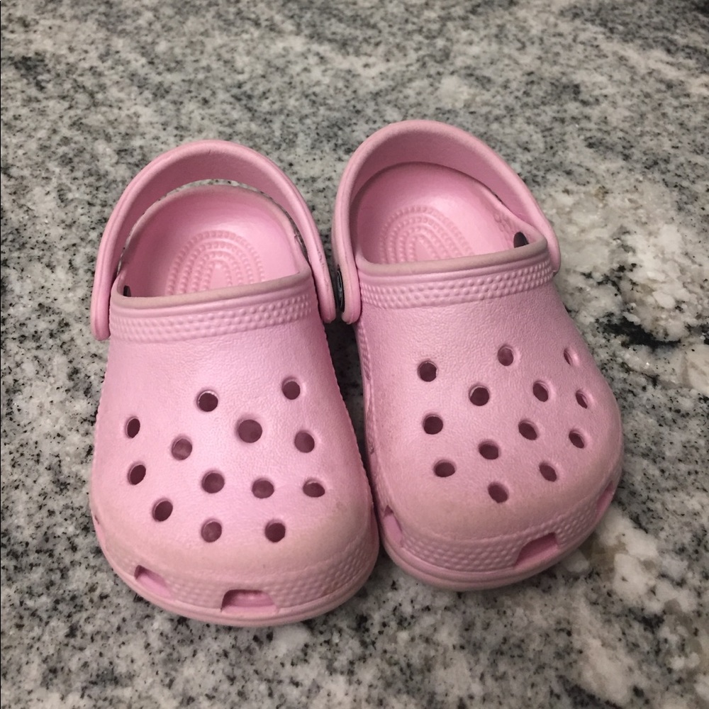 Light Pink Infant Crocs- Size 2/3