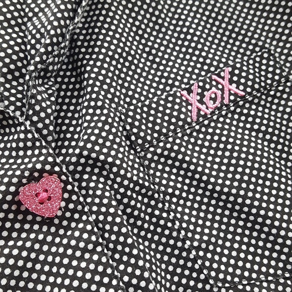 Betsey Johnson Polka Dot Button Up - XS - Picture 2 of 7