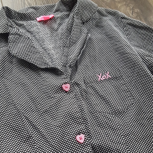 Betsey Johnson Polka Dot Button Up - XS - Picture 6 of 7